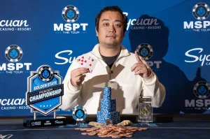 Friend’s Persuasion Pays Off as Zilong Zhang Wins MSPT Golden State Poker Championship